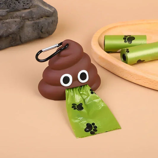 Portable Dog Waste Bag Dispenser — Degradable Poop Bags Included | Dogs & Cats