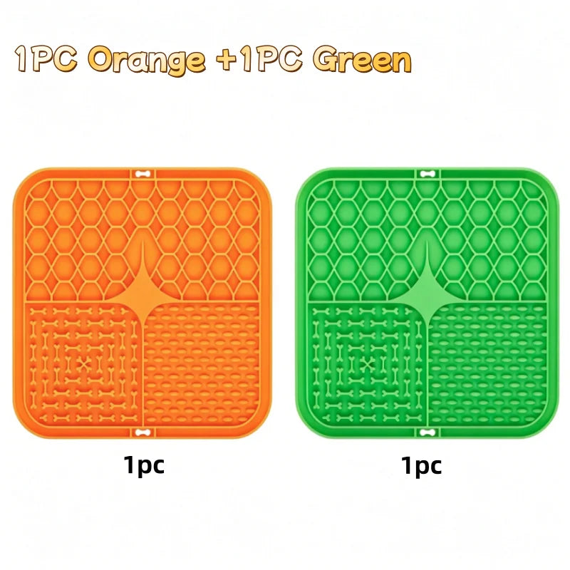 Slow Feeder Lick Mat — Silicone Anti-Anxiety Feeding Mat | Dogs & Cats