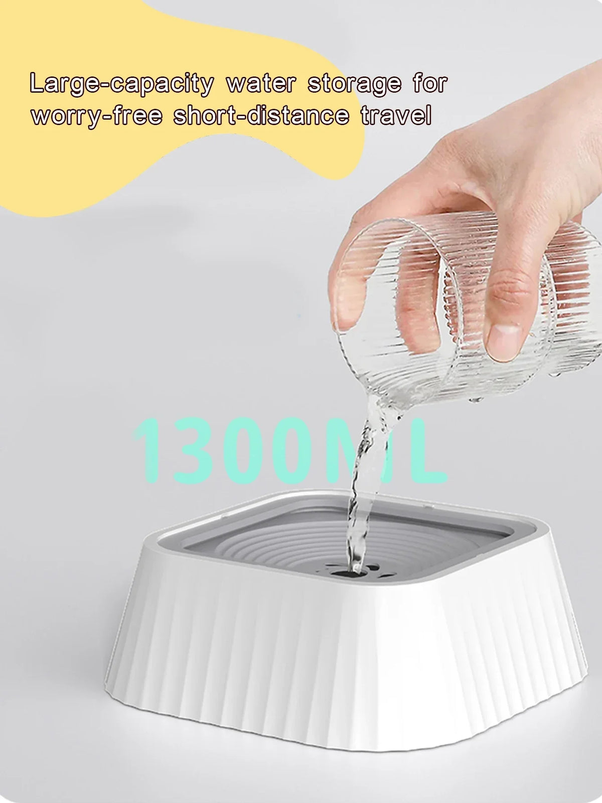 No-Spill Floating Pet Water Bowl | Perfect for Dogs & Cats
