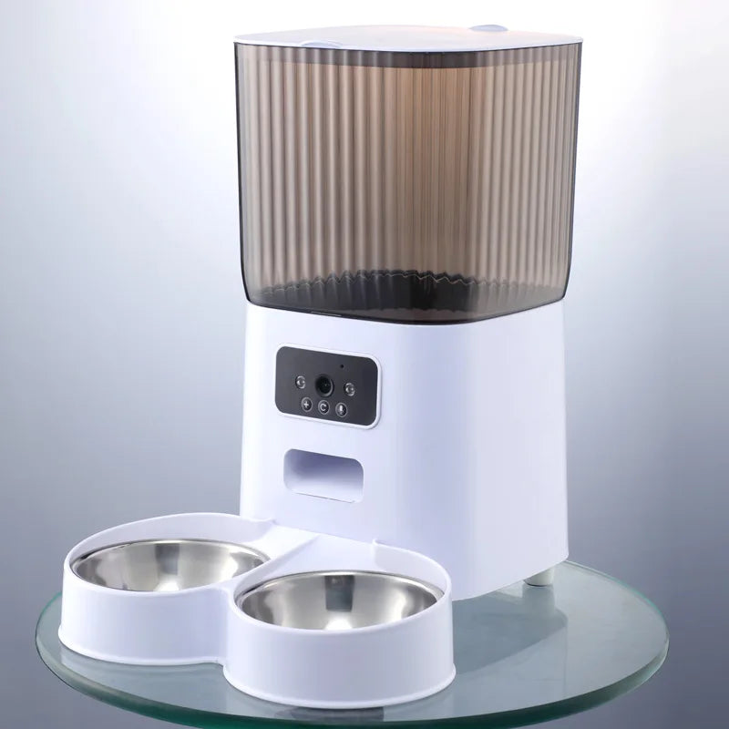 Smart Automatic Pet Feeder with Camera — WiFi App Controlled | Dogs & Cats