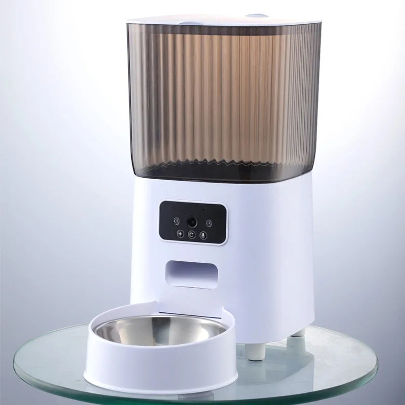 Smart Automatic Pet Feeder with Camera — WiFi App Controlled | Dogs & Cats