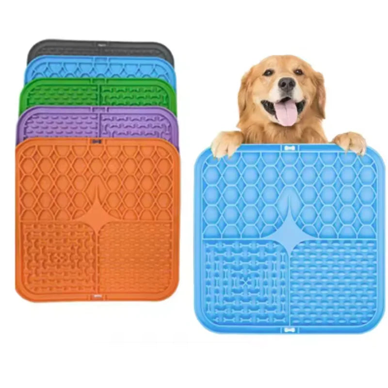 Slow Feeder Lick Mat — Silicone Anti-Anxiety Feeding Mat | Dogs & Cats