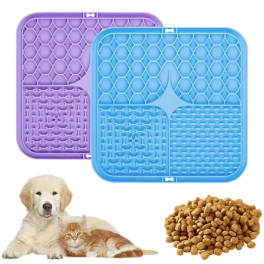 Slow Feeder Lick Mat — Silicone Anti-Anxiety Feeding Mat | Dogs & Cats