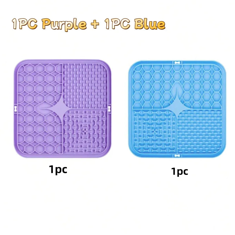 Slow Feeder Lick Mat — Silicone Anti-Anxiety Feeding Mat | Dogs & Cats